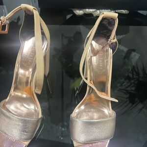 Ted Baker Gold and Tan Women's Heels
